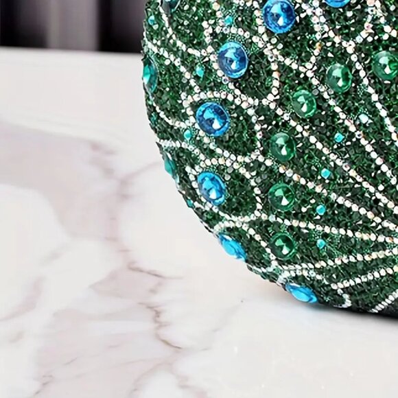 NWOT - Elegant Peacock Embellished Evening Bags For Women, Vintage Style Handbag - Picture 3 of 6